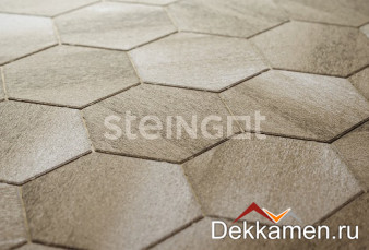 Steingot Тротуарная плитка мультиформат 60мм КОЛОРМИКС Гексагон Травертин (Travertin)