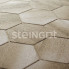 Steingot Тротуарная плитка мультиформат 60мм КОЛОРМИКС Гексагон Травертин (Travertin)