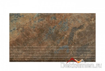 Paradyz Ступень простая с насечками прямая  Ardis Rust, 300x600мм