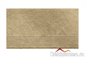 Paradyz Ступень простая с насечками прямая Eremite Beige, 300x600мм