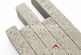  Steingot ригельный кирпич Белый (Bianco Nero), частичный прокрас 70 мм